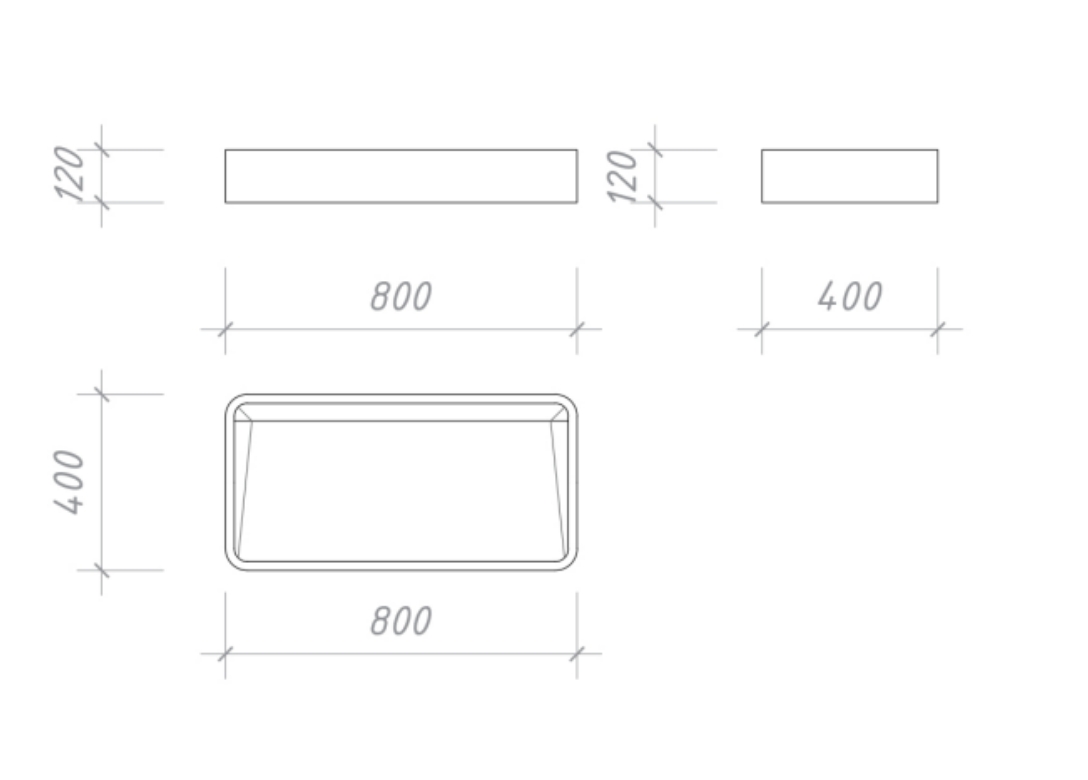 WB-615 Раковина из бетона BET-ON BetOn  - Вид №3