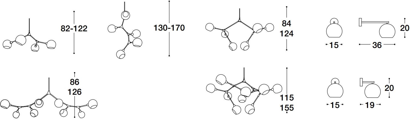 VOLPI Потолочный светильник из латуни Luigi volpi Lv-61004 - Вид №2