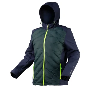 Куртка Neo Tools Premium Softshell темно-синяя/зеленая размер S рост 178
