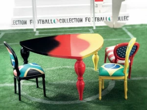 Modenese Gastone Лакированный обеденный стол Football Art. 19
