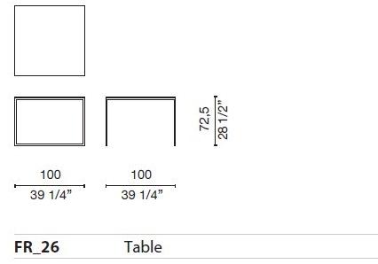 Cappellini Стол с металлической трубкой Fronzoni ’64 sun-id-1416200 - Вид №6