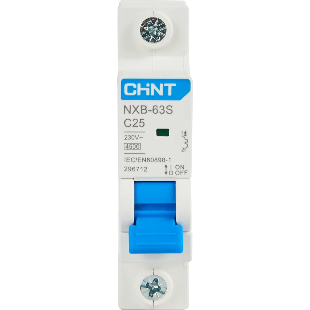 Автоматический выключатель CHINT NXB-63S 1P C25 А 4.5 кА 85334624 STLM-2110258  - Вид №2
