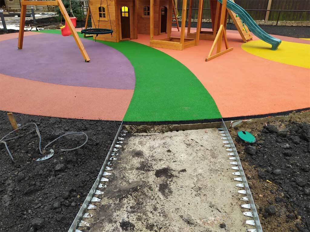 Металлический бордюр 1200*80*70*1,5 компл. ГеоПластБорд GPBST-21 - Вид №2