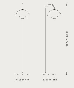 Металлический торшер