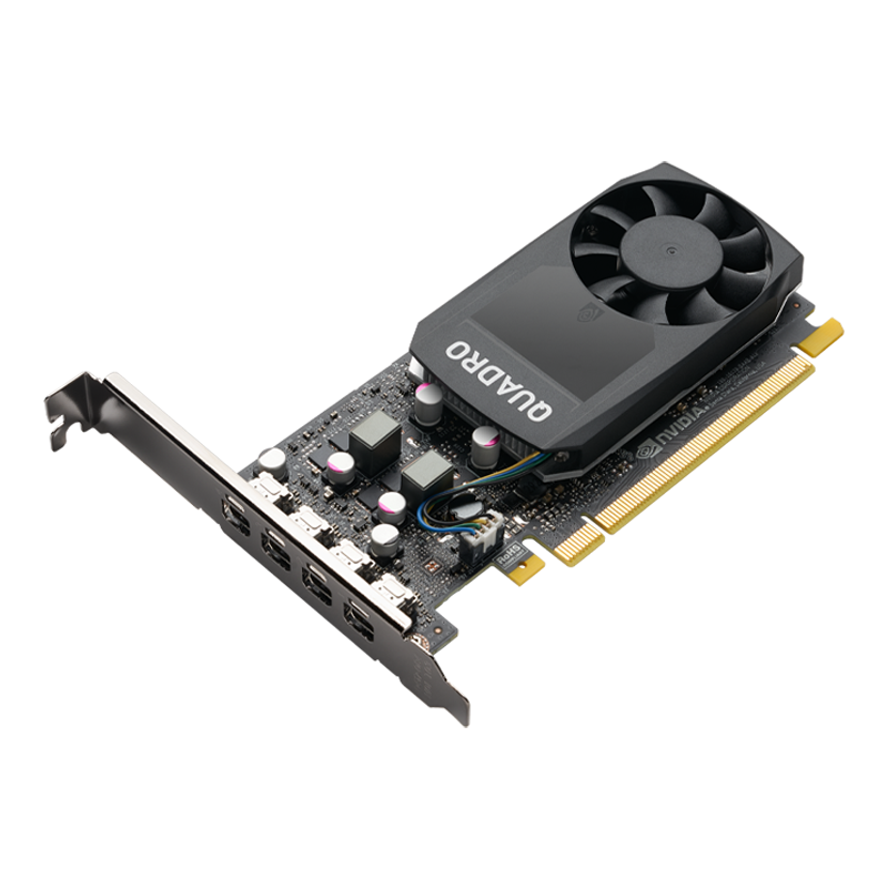VCQP1000BLK-5 Vga nvidia p1000, 4 gb gddr5/128 bit, pci-express 3.0x16, mini displayportx2 PNY Santreyd  - Вид №1