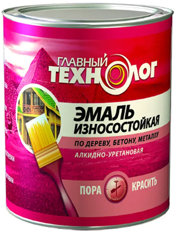 91592824 Эмаль Главный технолог износостойкая полуглянцевая зеленая 2.1 л STLM-0858352