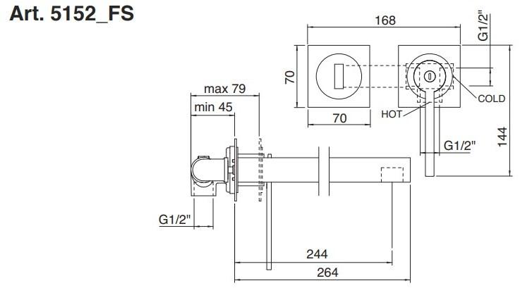 Rubinetterie Treemme Time  5151_fs-5152_fs  - Вид №2