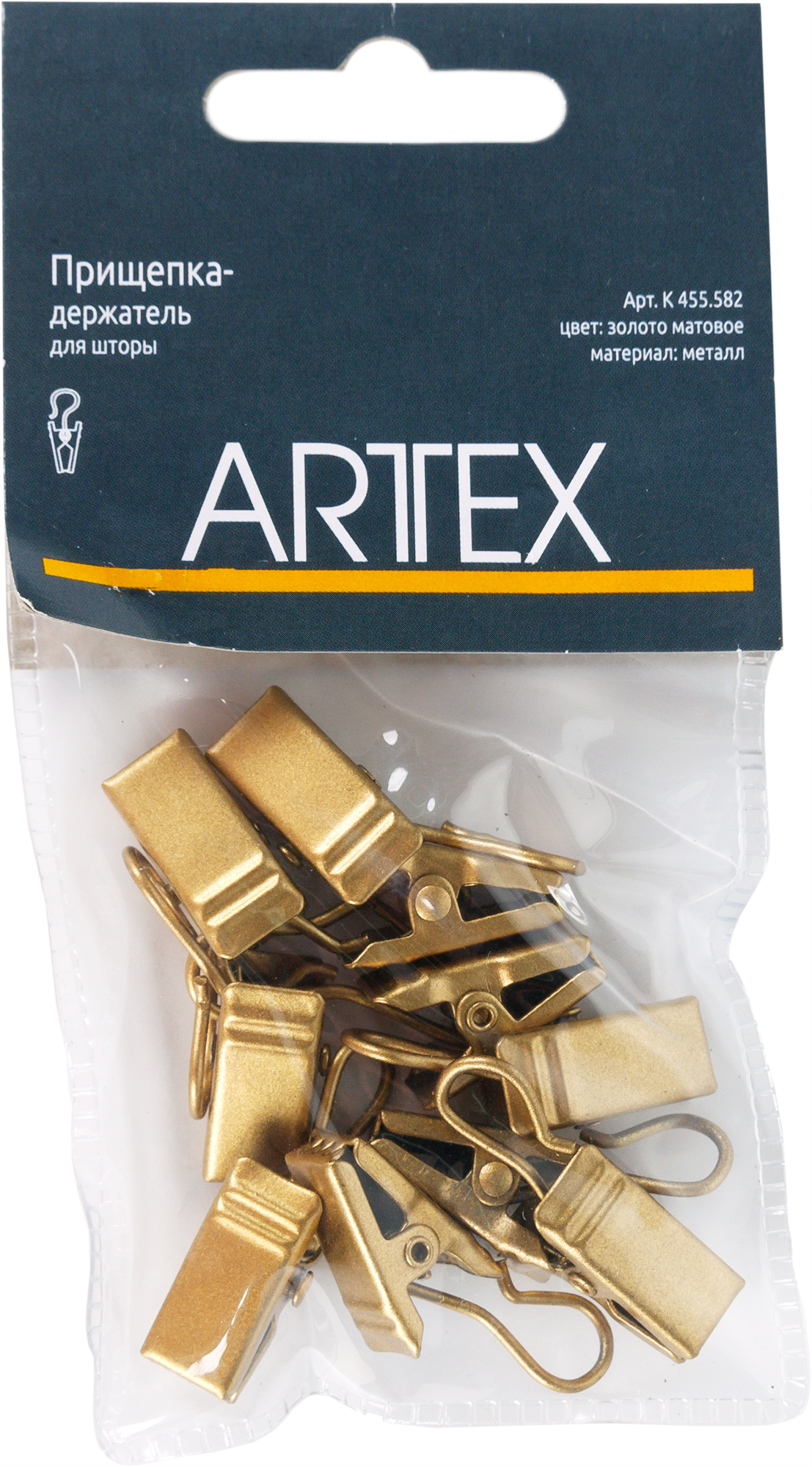 Santreyd: Золотые зажимы-крючки для штор на карниз 82120945 STLM-0019595 - Вид №1