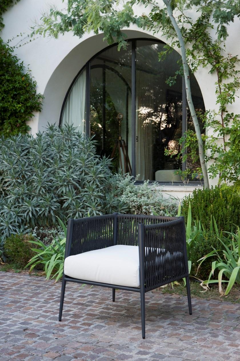 Unopiù Садовое кресло из алюминия и полиолефиновой веревки Luce Lunpog - Вид №7