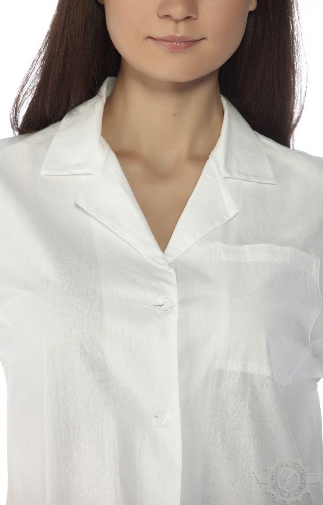 61696 Халат женский белый  Медицинская одежда  размер 56-58/170-176 Спецодежда  - Вид №4