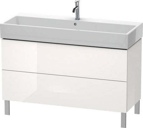 LC677907272 Тумбочка напольная L-Cube #LC6779 1184 x 459 мм Дуб брашированный, натуральный шпон Duravit - Вид №2