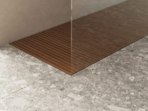 Подножка для душа из тиковых досок