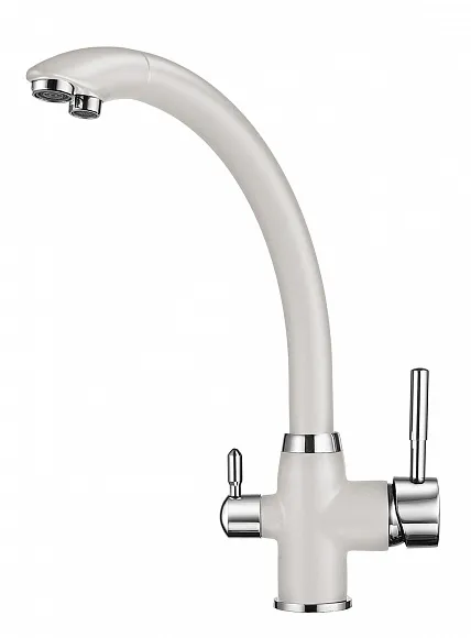 2167, АРКТИК (БЕЛЫЙ), СМЕСИТЕЛЬ КУХОННЫЙ GRANULA 2167-ST68 - Вид №1