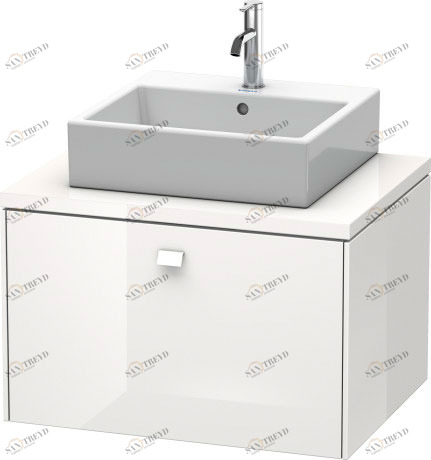 BR511102222 Brioso Тумбочка для консоли Белый глянцевый декор Duravit