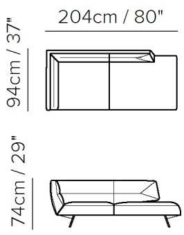 Natuzzi Кожаная кушетка Positano sun-id-1412891 - Вид №3