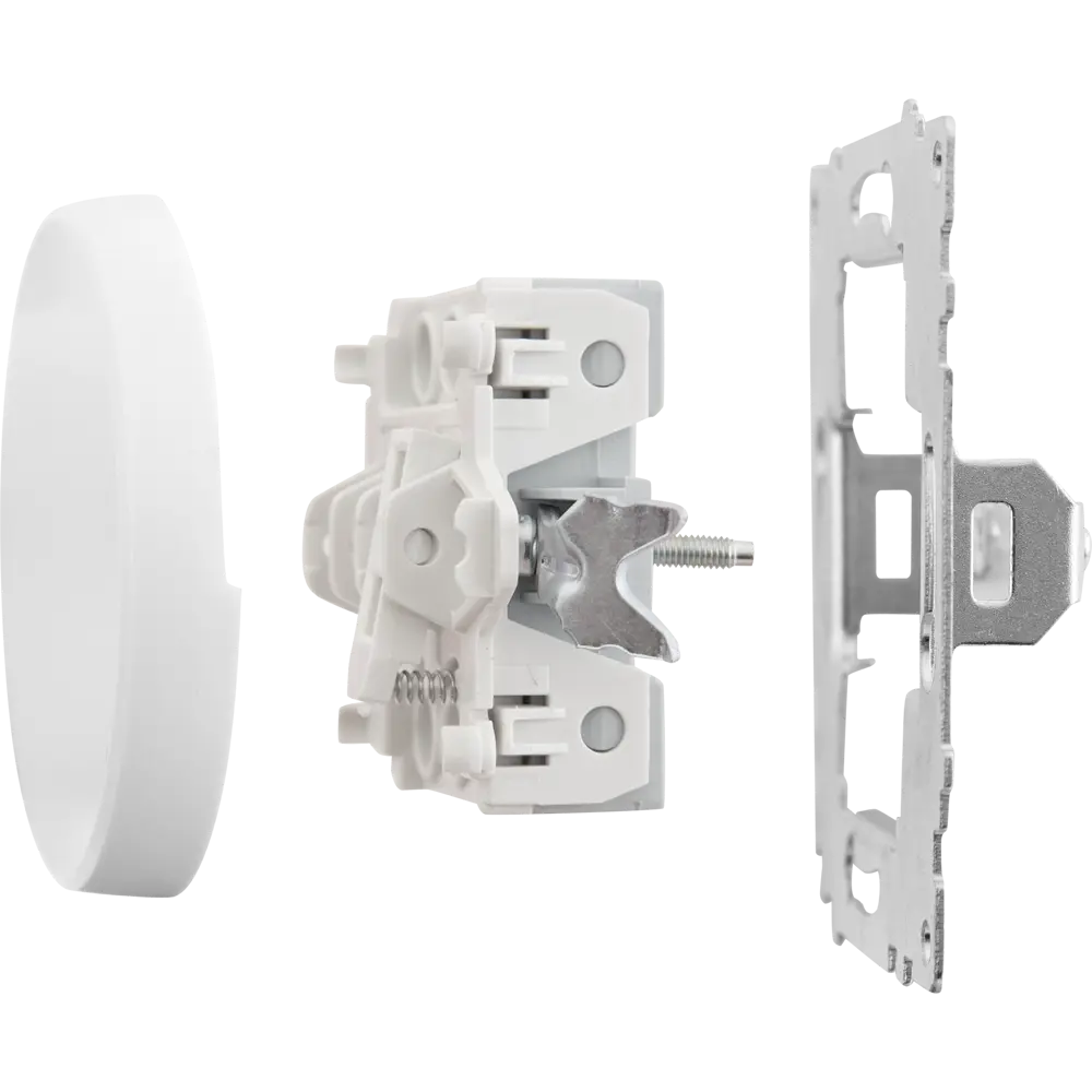 Выключатель встраиваемый Onekeyelectro 1 клавиша с самовозвратом цвет белый Florence STLM-2012786 - Вид №5