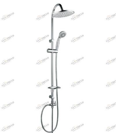 LM8801C Душевой гарнитур LM8801С без смесителя c верхней душевой лейкой "Тропический дождь", хром LEMARK 