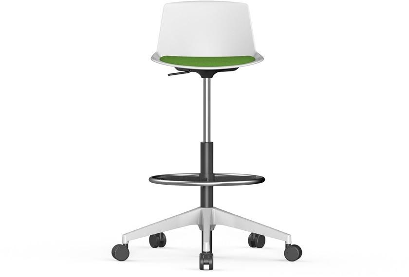 ACTIU 5-спицевый поворотный табурет на колесиках Noom sun-id-1403839 - Вид №1