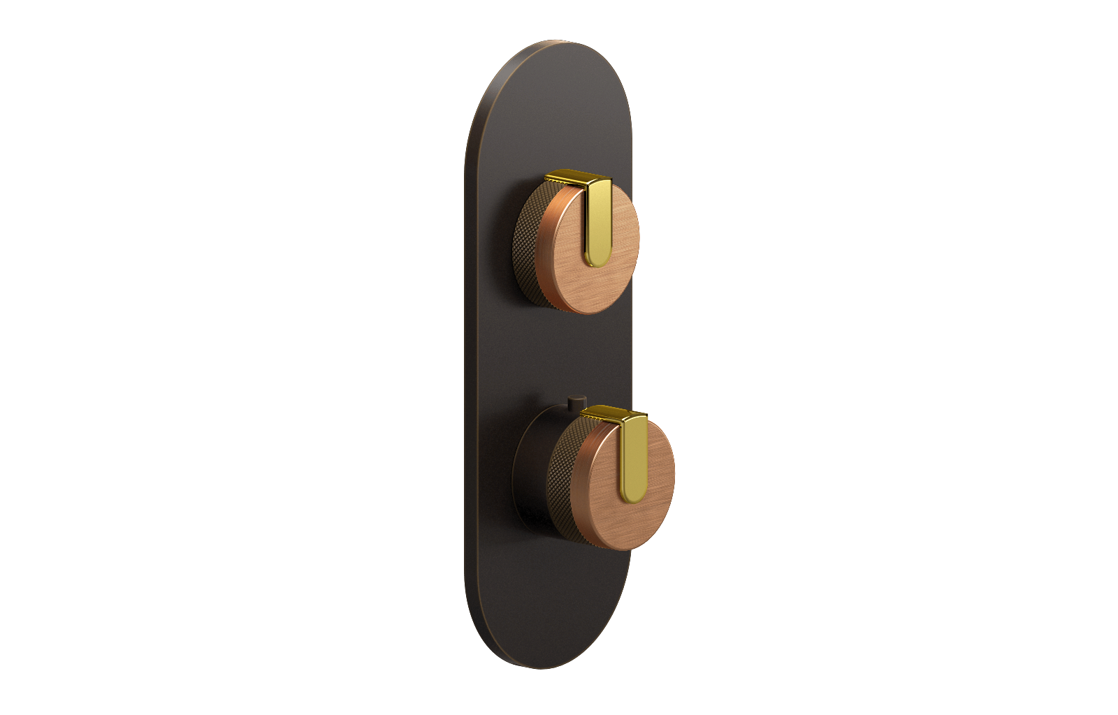 E-8026-R1BRGE0-L1PB-OB-T Планка M-Series с 2 ручками - Внешняя часть GRAFF MOD+