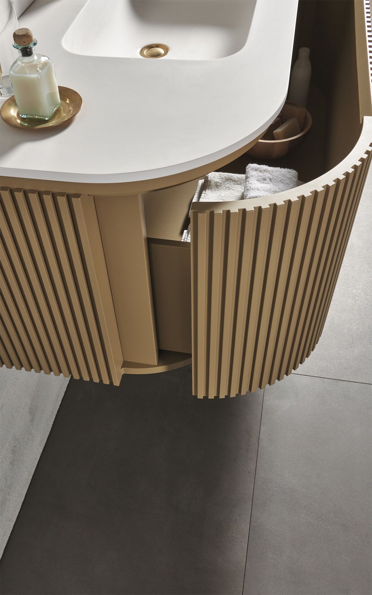 Подвесной шкаф для умывальника с ящиком Gaia Mobili Contemporary ARCH-00095800 - Вид №3