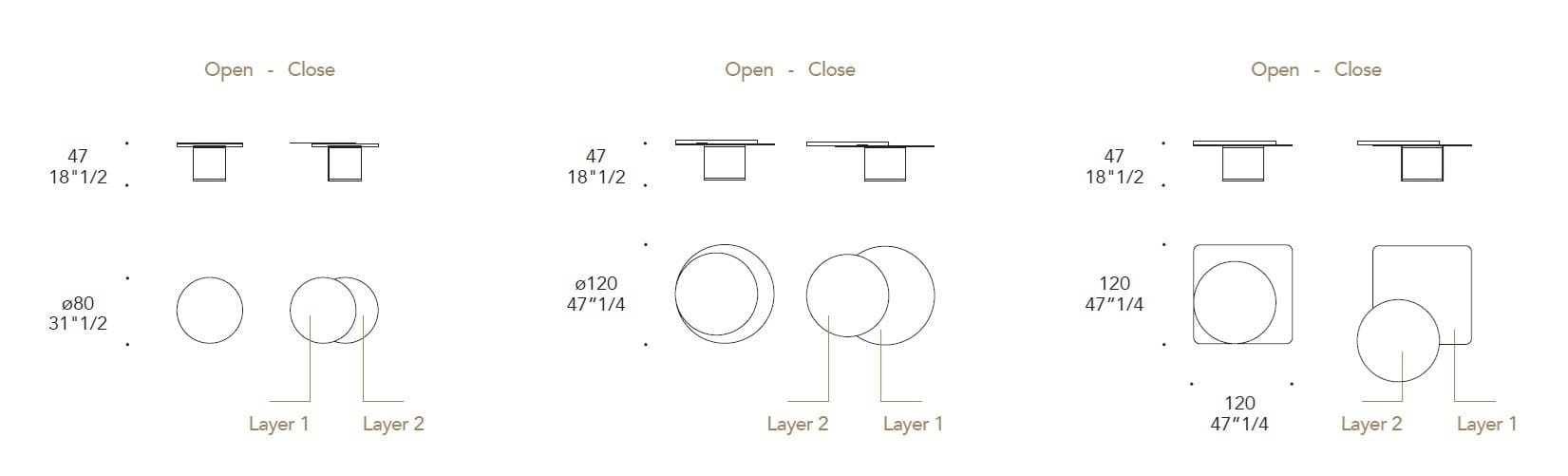Круглый деревянный журнальный столик REFLEX ARCH-00090803 - Вид №2