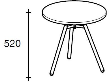 Sesta Круглый журнальный столик на контракт Blog Bg-213 - Вид №2