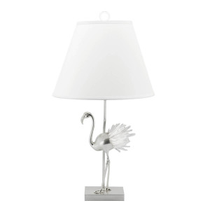 500288-19 ABHIKA ЛАМПА KRIZIA FLAMMY WHITE/SILVER