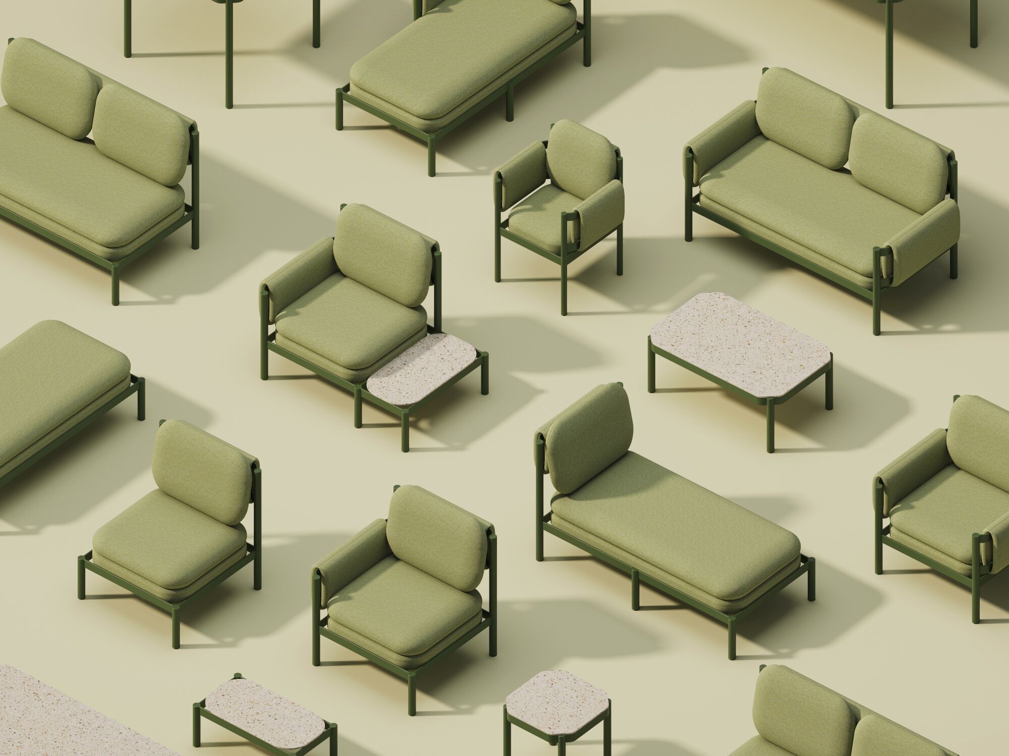 Алюминиевая квадратная Садовая подставка для ног Joyf Tropic ARCH-00059103 - Вид №2