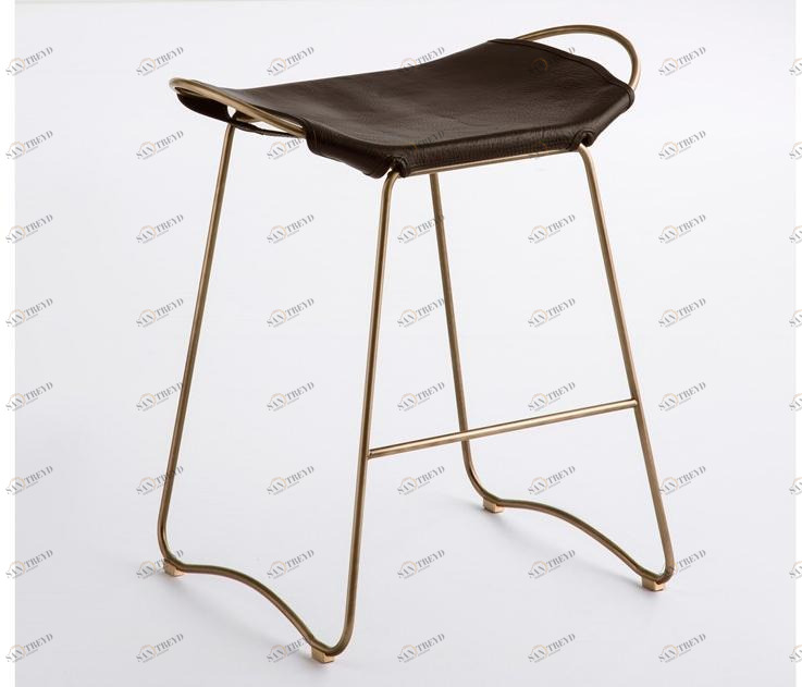 Jover+Valls Высокий табурет из саночной кожи Hug sun-id-1376292