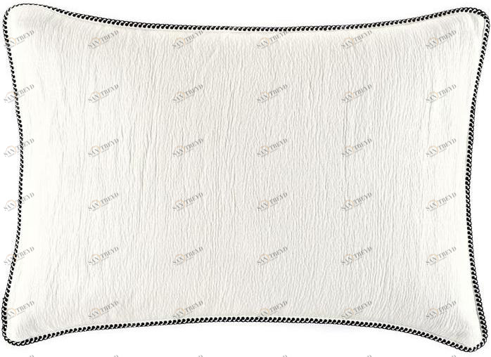 Élitis Однотонная прямоугольная подушка из хлопка sun-id-1358879