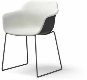 Brunner Стул с обивкой из ткани с подлокотниками Crona