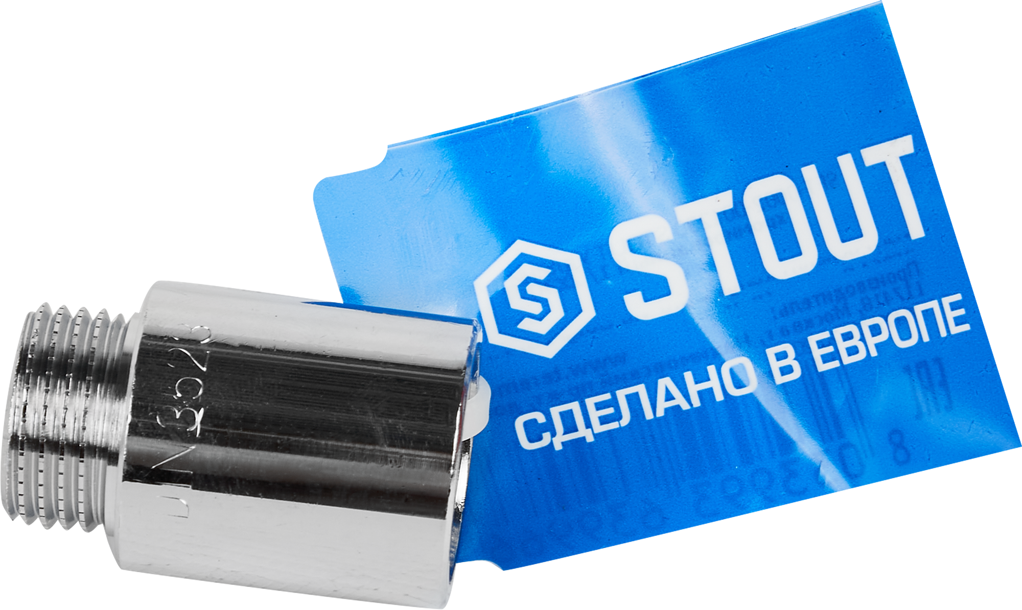 Удлинитель STOUT для труб 1/2"x30 мм - надежное соединение систем водоснабжения 82238765 STLM-0022613 - Вид №3