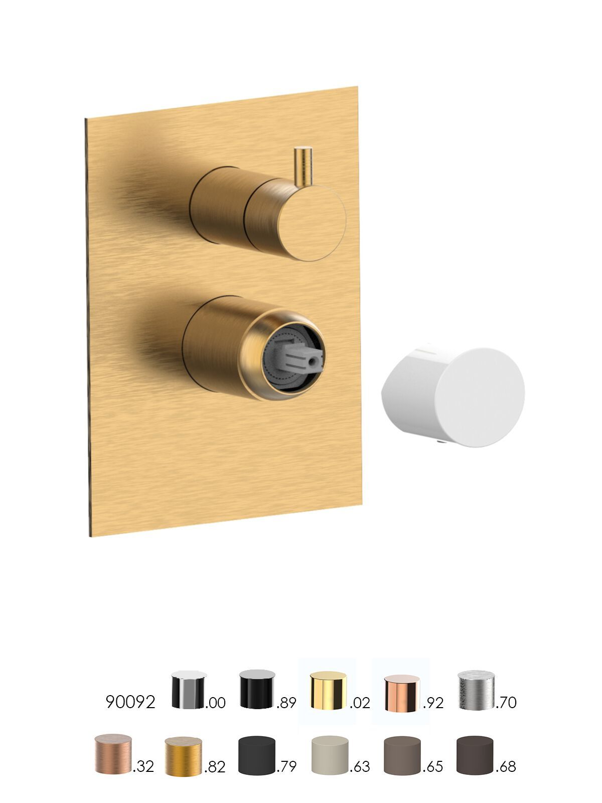 Встраиваемый однорычажный смеситель для душа с переключателем Rubinetterie Frattini Narciso S ARCH-00138952 - Вид №4