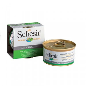 Т0040980 Корм для кошек цыпленок в собственном соку конс. 85г SCHESIR