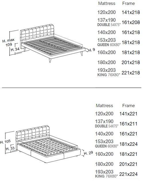 Bolzan Letti Двуспальная кровать с тафтинговым изголовьем Freedom sun-id-1372482 - Вид №7