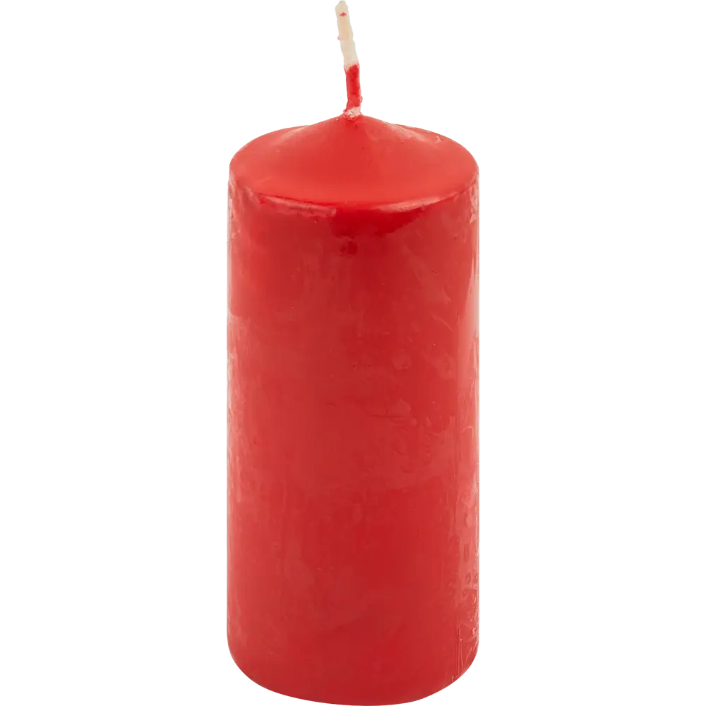89369095 Свеча столбик красная 12 см STLM-0826022 Santreyd 