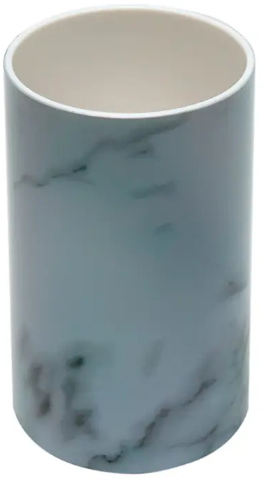91604546 Стакан для зубных щеток DELPHINIUM 106213 пластик цвет белый STLM-0978194