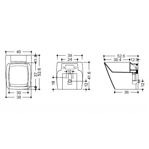 8088 Биде напольное ATMOSFERE AXA ONE Santreyd - Вид №3