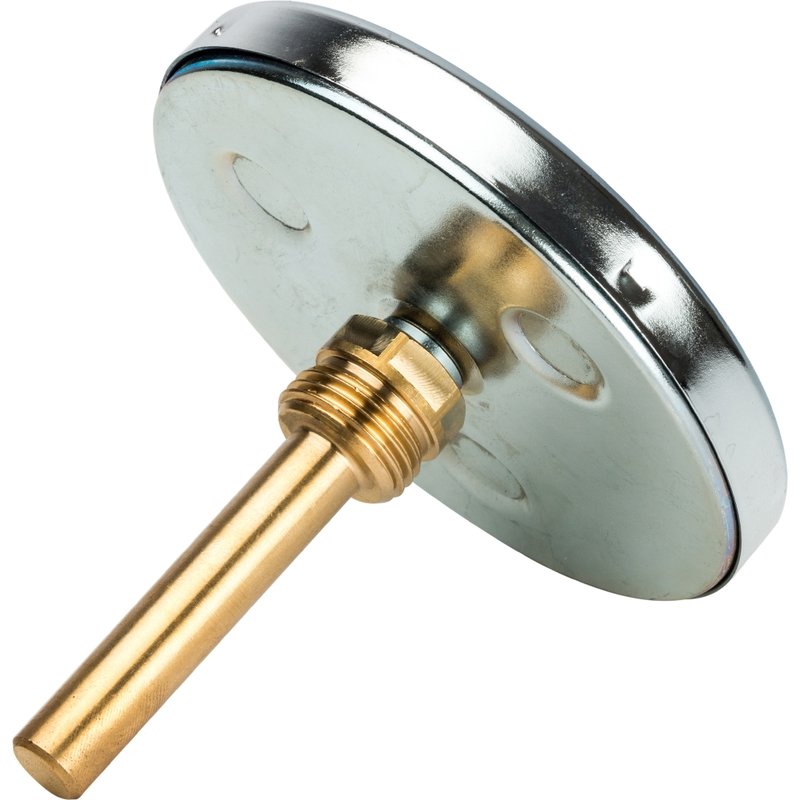 Термометр биметаллический100 мм 120° STOUT с погружной гильзой 75 мм SIM0001107515 - Вид №3