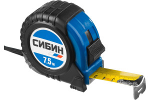 15924118 Рулетка в ударостойком обрезиненном корпусе 7.5м / 25мм 34019-08-25 СИБИН