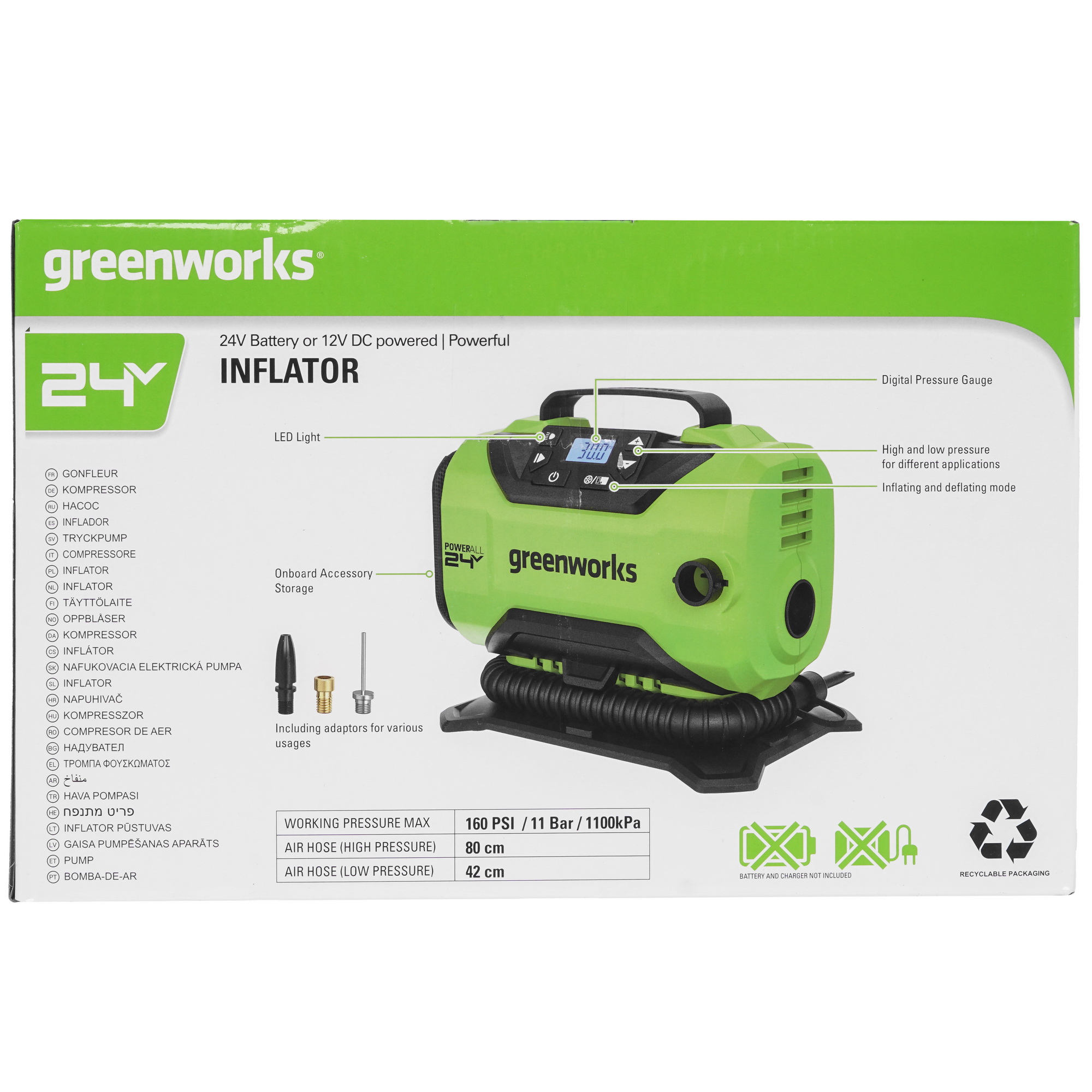 9083873 Компрессор Greenworks ACG301 STDN-0122498 - Вид №11