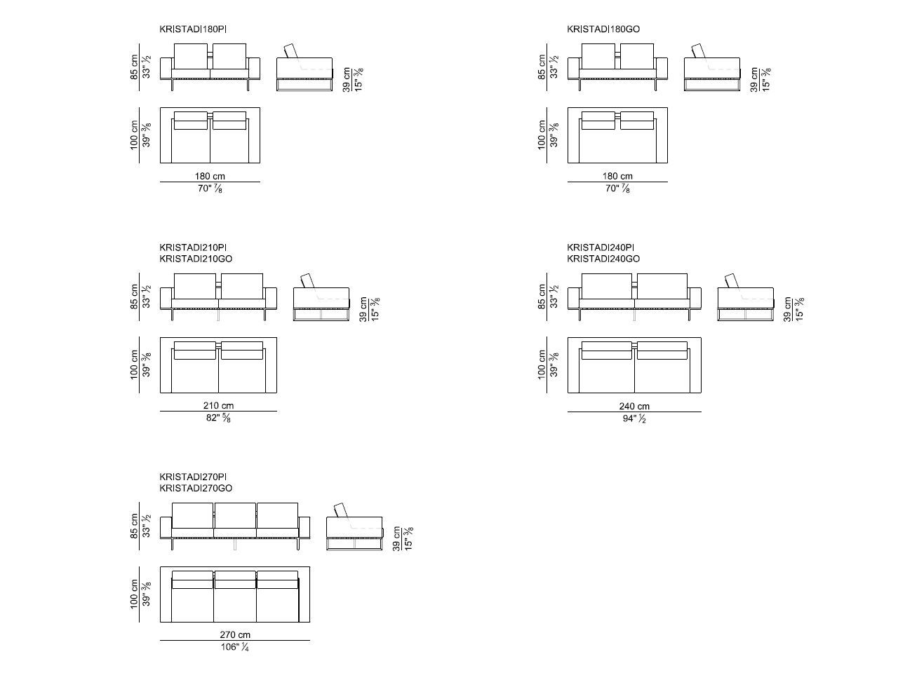 3-местный кожаный диван i 4 Mariani ARCH-00051452 - Вид №5