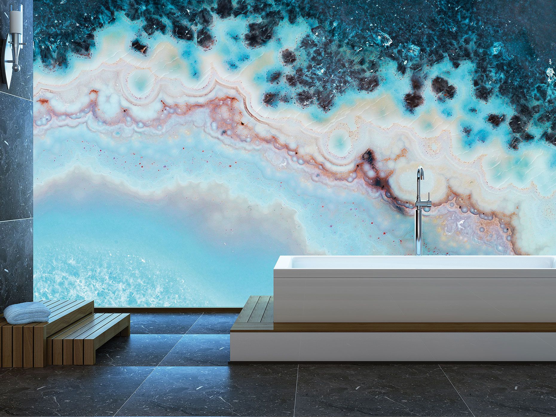 Декоративная панель из алюминия, стекла или ПММА Tecnografica драгоценные камни ARCH-00128019