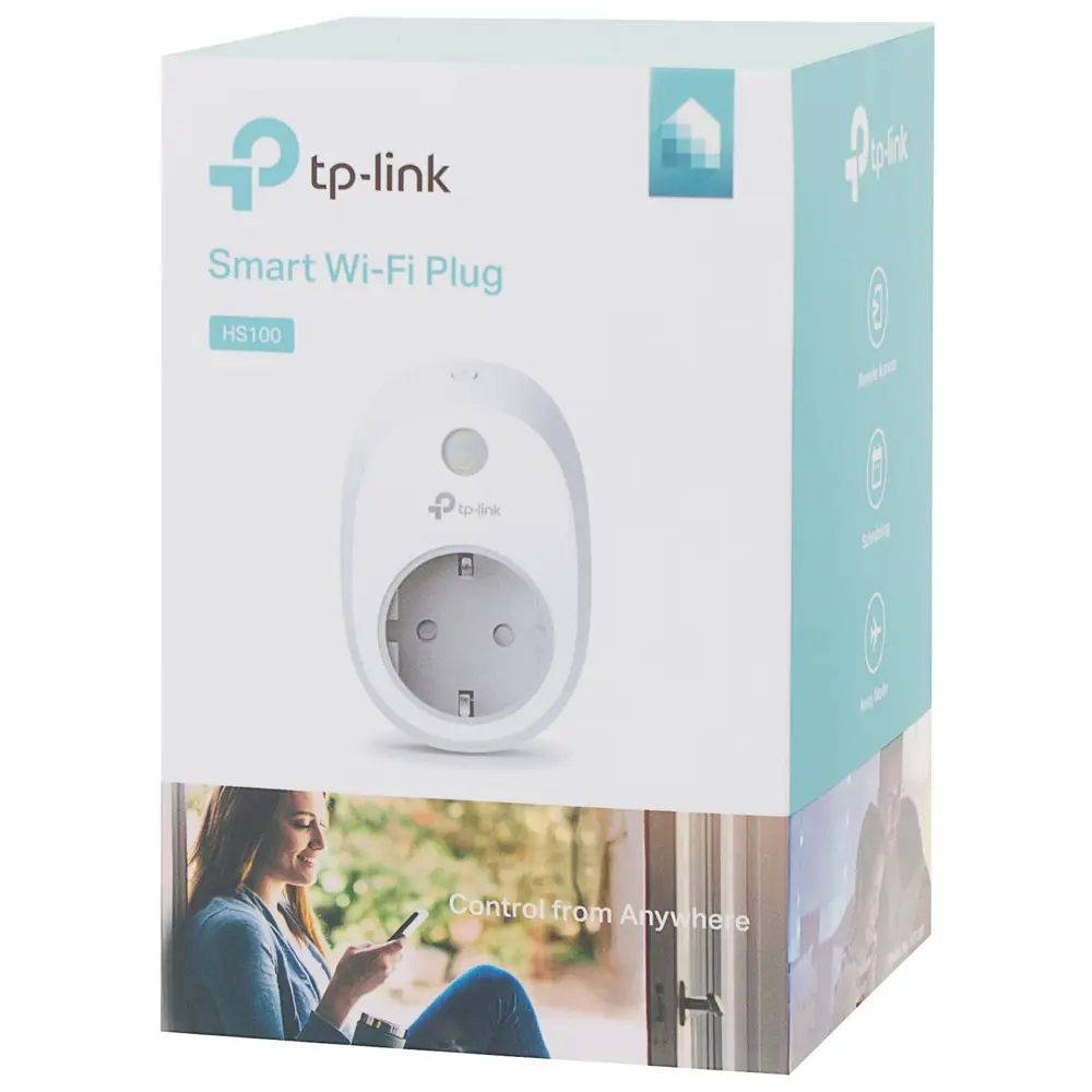 Умная розетка Wi-Fi HS100 TP-Link 18872579 STLM-2096118 TP LINK  - Вид №1