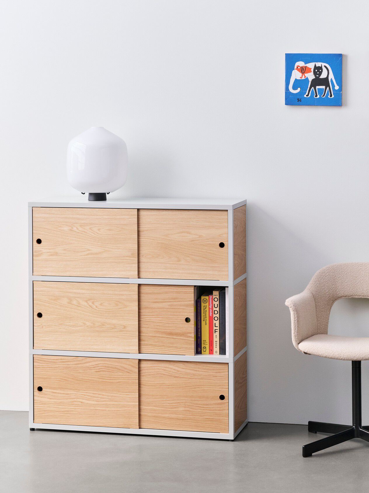 Полипропиленовый стул с подлокотниками с открытой спинкой Hay макет ARCH-00062765 - Вид №66