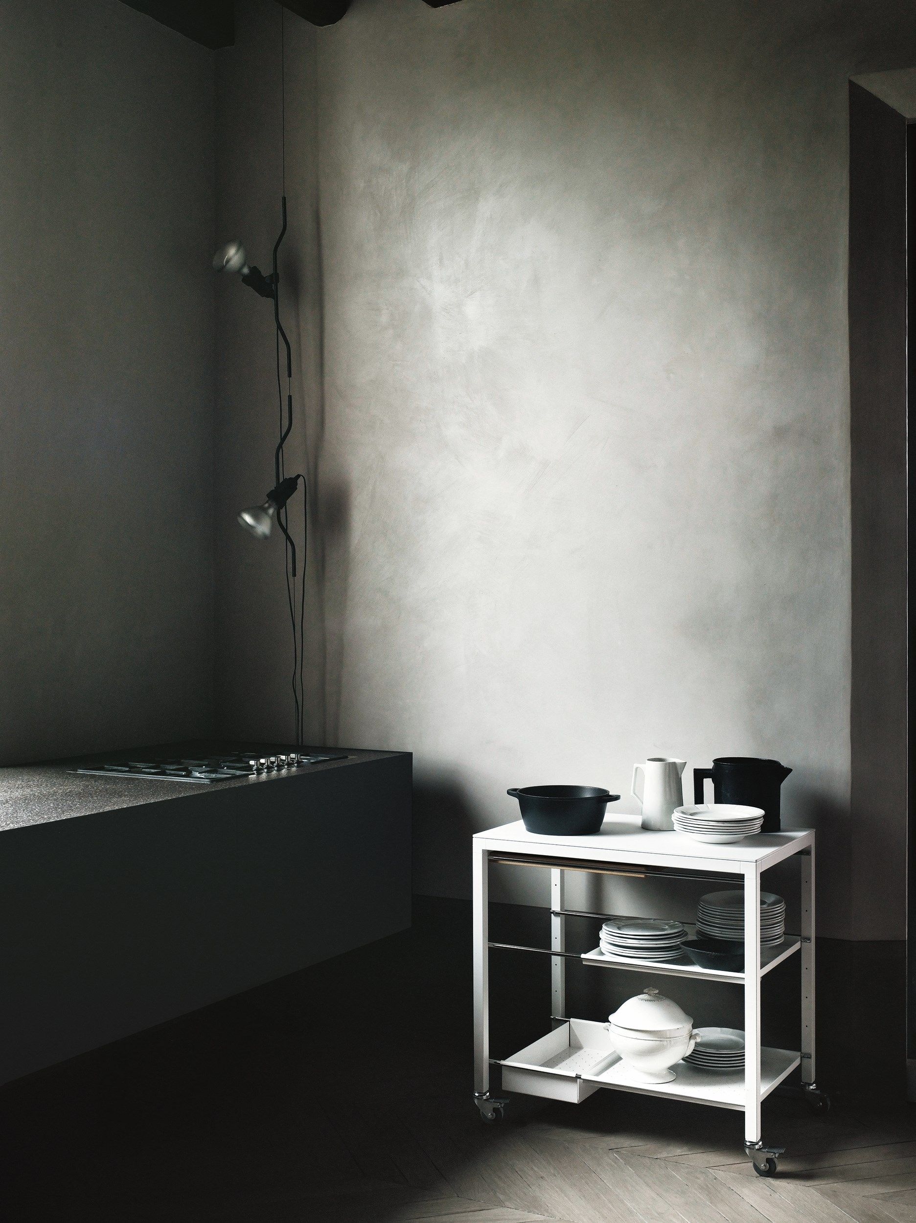 Стальная тележка для еды с ящиками Desalto ARCH-00122781 - Вид №3