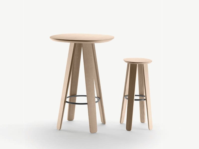 Высокий деревянный стул ALKI Triku ARCH-00149523 - Вид №1