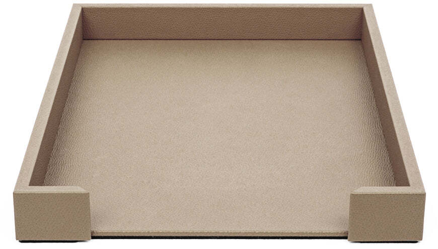 Поднос для писем - 35X26,5XH4 см / зернистая кожа_черный