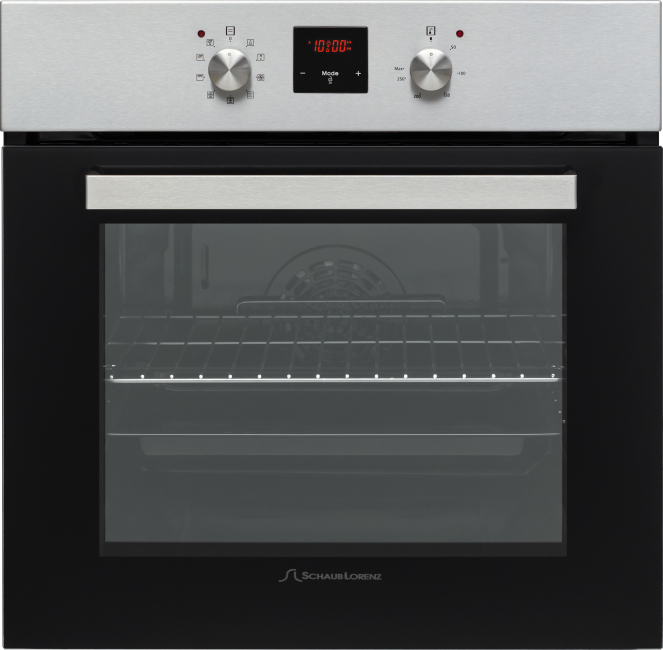 SLB EE6353 59.5х59.5x61 см, 58л, 3 режимов работы, механические переключатели, цифровой программатор, черный/нерж. сталь/ручки цвета нержавеющая сталь Schaub Lorenz Santreyd 