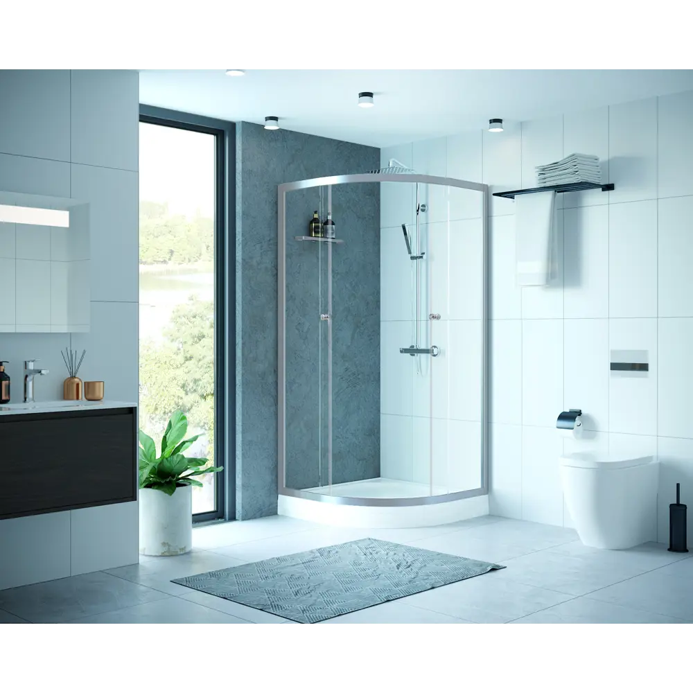 Душевой уголок DOMANI-SPA Cube 90×90 см с прозрачным стеклом 89364000 Delight STLM-1478957 - Вид №8